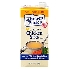 Kitchen Basics Unsalted Chicken Stock, 32 Ounce