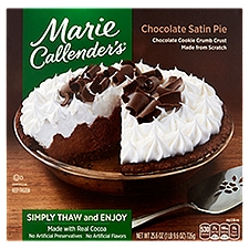 Marie Callender's Chocolate , Satin Pie, 25.6 Ounce
