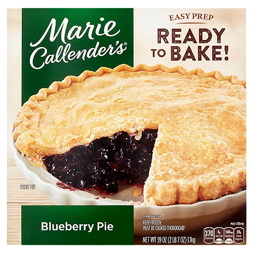 Marie Callender's Blueberry Fruit Pie, 39 oz
The Perfect Pie Every Time
With made-from-scratch crusts and delicious fruit fillings, Marie Callender's pies look and taste as great as homemade.