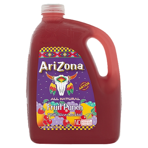 AriZona Fruit Punch Fruit Juice Cocktail, 128 fl oz
