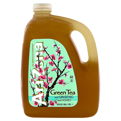 AriZona Green Tea with Ginseng and Honey, 128 fl oz
Enjoy America's best selling ready-to-drink green tea! Arizona Green Tea...Where great taste and goodness ''naturally'' come together. Green tea for its health benefits and nature's natural sweetener, honey.