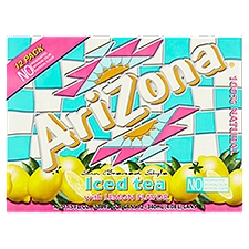 AriZona Sun Brewed Style Iced Tea with Lemon Flavor, 11.5 fl oz, 12 count, 138 Fluid ounce
