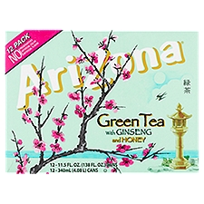 AriZona Green Tea with Ginseng and Honey, 11.5 fl oz, 12 count