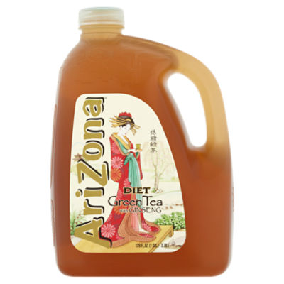 AriZona Diet Green Tea with Ginseng, 128 fl oz, 128 Fluid ounce