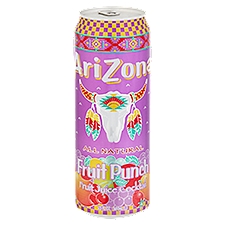 AriZona Fruit Punch Fruit Juice Cocktail, 23 fl oz, 23 Fluid ounce