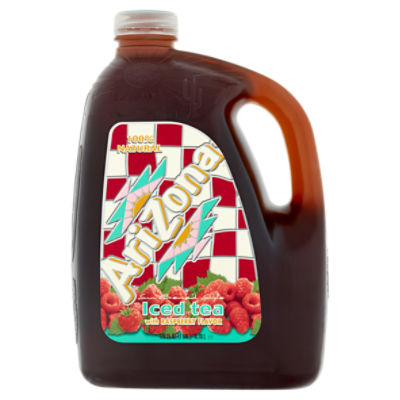AriZona Sun Brewed Style with Raspberry Flavor Iced Tea, 128 fl oz, 128 Fluid ounce