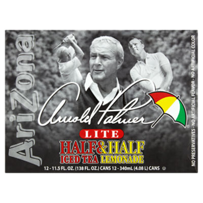 Arizona Arnold Palmer Lite Half & Half Iced Tea Lemonade, 11.5 fl oz, 12 count, 138 Fluid ounce