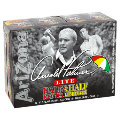 AriZona Arnold Palmer Lite Half & Half Iced Tea Lemonade, 11.5 fl