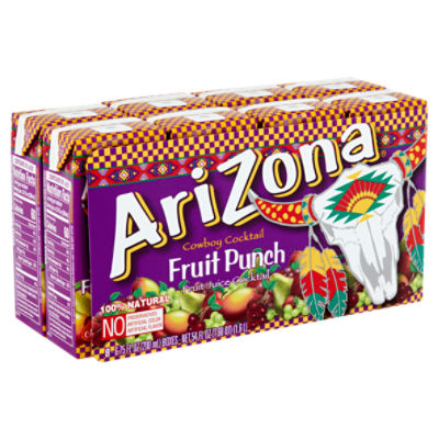 AriZona Fruit Punch Fruit Juice Cocktail, 6.75 fl oz, 8 count