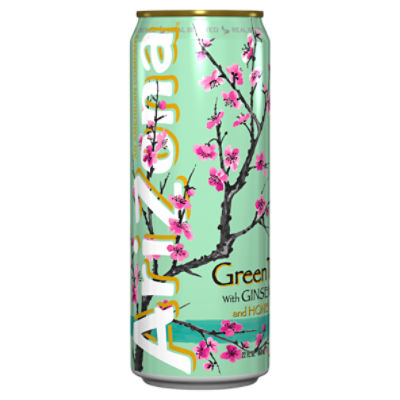 AriZona Green Tea with Ginseng and Honey, 22 fl oz, 22 Fluid ounce