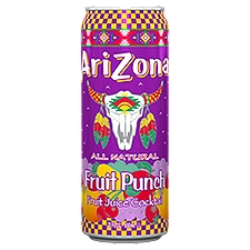 AriZona Fruit Punch Fruit Juice Cocktail, 22 fl oz, 22 Fluid ounce