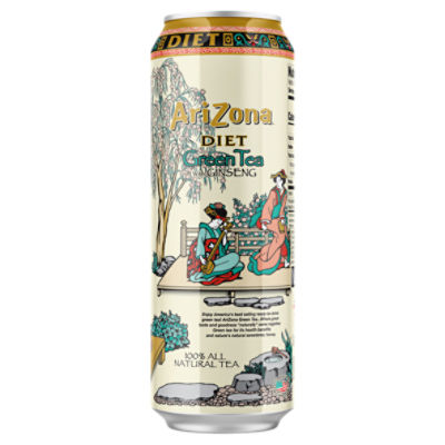 Arizona Green Tea with Ginseng and Honey - 22 fluid ounce aluminum cans