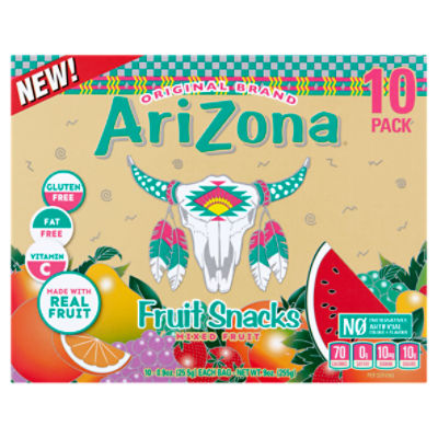 AriZona Mixed Fruit Snacks, 0.9 oz, 10 count, 0.9 Ounce