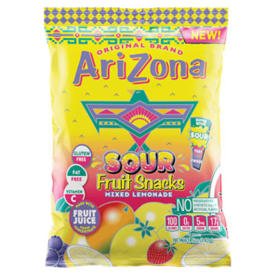 AriZona Mixed Lemonade Sour Fruit Snacks, 5 oz