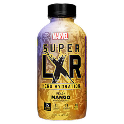 AriZona Super LXR Hero Hydration Peach Mango Sports Drink, 16 fl oz