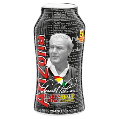 Arizona Arnold Palmer Half & Half Iced Tea Lemonade Liquid Water Enhancer, 1.62 fl oz