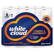 white cloud Strong & Absorbent Paper Towels, 6 count