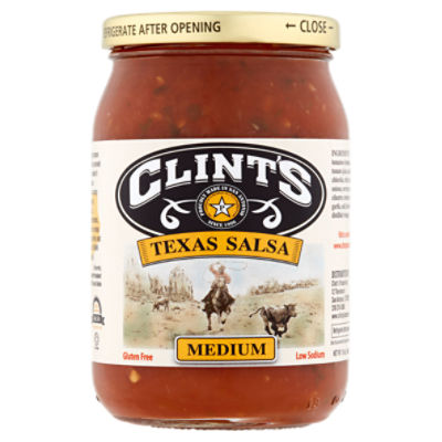 Clint's Medium Texas Salsa, 16 oz, 16 Ounce