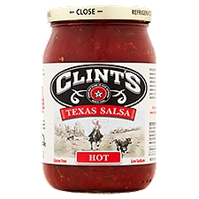 Clint's Hot Texas Salsa, 16 oz