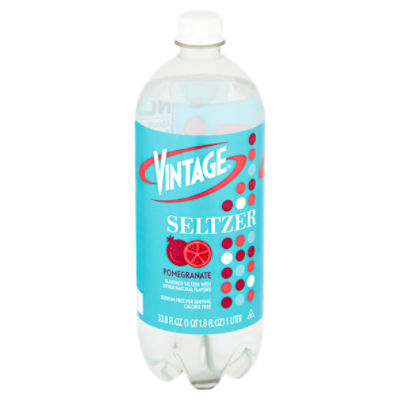 Vintage Pomegranate Seltzer, 33.8 fl oz Gourmet