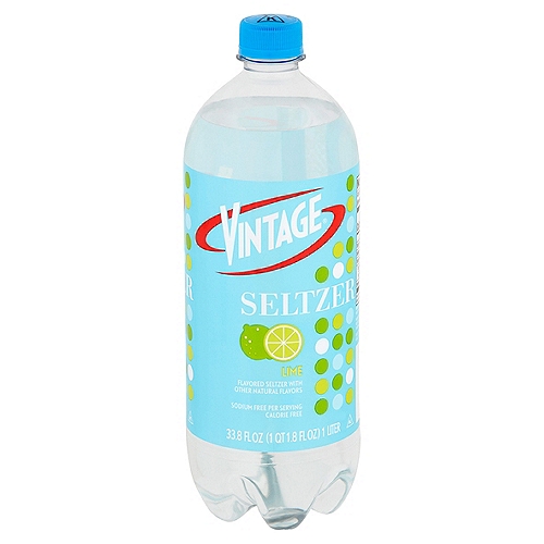 Vintage Lime Flavored Seltzer, 33.8 fl oz
Lime Flavored Seltzer with Other Natural Flavors