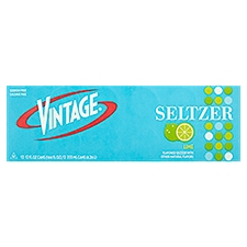 Vintage Lime Seltzer, 12 fl oz, 12 count