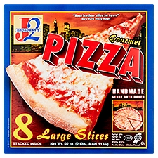 J2 Broadway's Large Slices Gourmet Pizza, 8 count, 40 oz