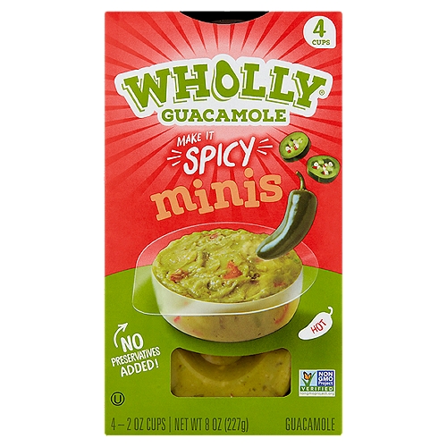 Wholly Guacamole Spicy Minis Guacamole, 2 oz, 4 count
Nuthin' but Goodness
Oh How Yummy Get in My Tummy!
Take Me with You! I Love to Travel
Oh My Guac!!!
