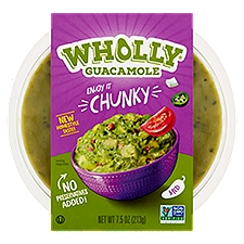 Wholly Guacamole Chunky Guacamole, 7.5 oz, 7.5 Ounce