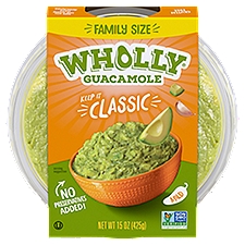 Wholly Guacamole Keep it Classic Guacamole Family Size, 15 oz