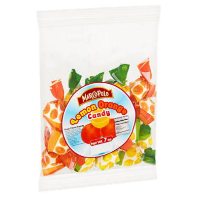 Marco Polo Lemon Orange Fruit Filled Candy, 7 oz