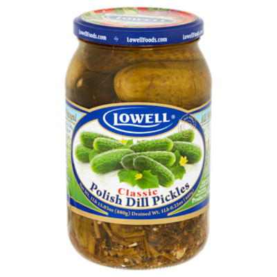 Lowell Foods Classic Polish Dill Pickles, 1 lb 15.03 oz