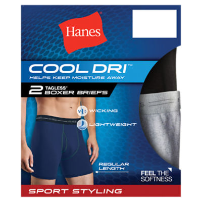 Hanes cool sale dri boxer briefs