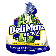 DeliMaíz Arepas White Corn Flatbread, 18.5 oz