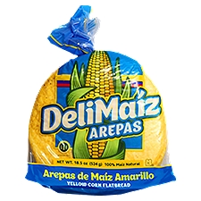 DeliMaíz Arepas Yellow Corn Flatbread, 18.5 oz