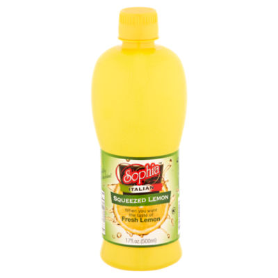 Sophia Italian Squeezed Lemon Juice, 17 fl oz