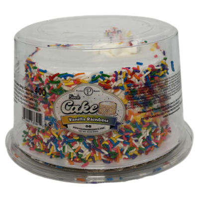 Palermo Bakery Vanilla Rainbow Cake, 5 in, 18 oz