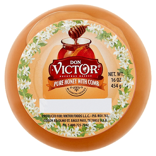 Don Victor Blossom Pure Honey with Comb, 16 oz