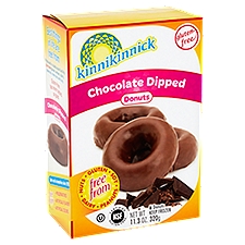Kinnikinnick Donuts, Chocolate Dipped Gluten-Free, 11.3 Ounce
