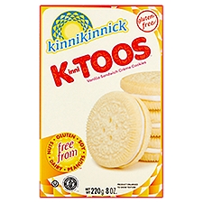 Kinnikinnick KinniToos Gluten Free Vanilla Sandwich Crème Cookies, 8 oz