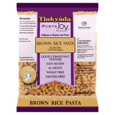 Tinkyáda Pasta Joy Ready Elbow Brown Rice Pasta, 16 oz