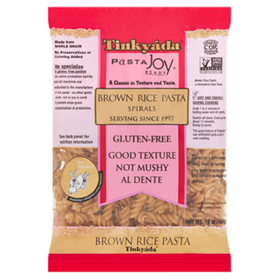 Tinkyáda Pasta Joy Ready Spirals Brown Rice Pasta, 16 oz