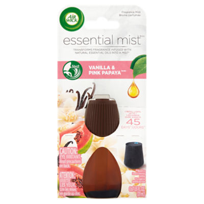 Air Wick Essential Mist Refill – Vanilla & Pink Papaya, 0.67 Fl Oz (3-Pack)