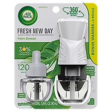 Air Wick Palm Breeze, Scented Oil Starter Kit 1+2, 1.34 Fluid ounce