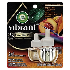 Air Wick Vibrant Nectarine & Paradise Flower Scented Oil Refills, 2 count, 1.34 fl oz