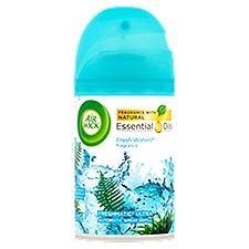 Air Wick Essential Oils Freshmatic Ultra Fresh Waters Fragrance Automatic Spray Refill, 6.17 oz, 6.17 Ounce