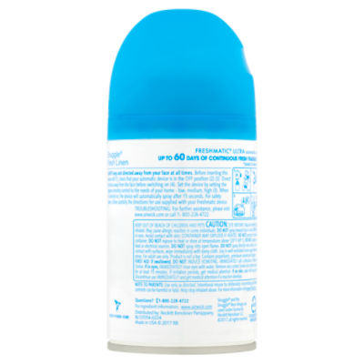 Air Wick Snuggle Freshmatic Ultra Fresh Linen Fragrance Automatic Spray  Refill, 6.17 oz - The Fresh Grocer