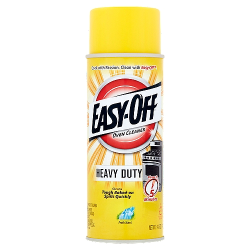 Easy-Off Heavy Duty Fresh Scent Oven Cleaner, 14.5 oz
Easy-Off® Heavy Duty Oven Cleaner specifically formulated to penetrate tough baked on grease in as little as 5 minutes.