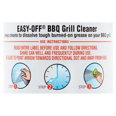 EASY-OFF BBQ Grill Cleaner, 14.5 oz, Deep Cleans Burned-on Grease 