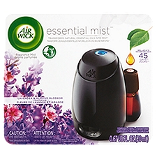 Air Wick Essential Mist Lavender & Almond Blossom, Fragrance Mist Diffuser, 0.67 Fluid ounce